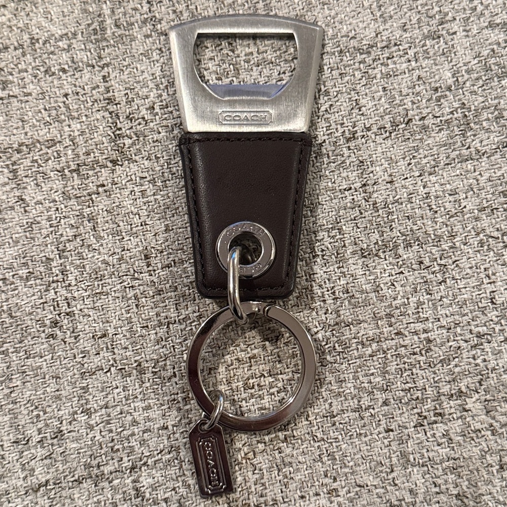 Coach Brown Leather Key Chain & Bottle Opener *HARD TO FIND* (EUC)